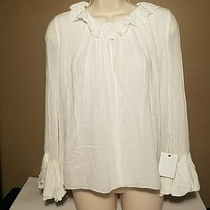 🌻NWT Zara Ruffled Blouse XS🌻
